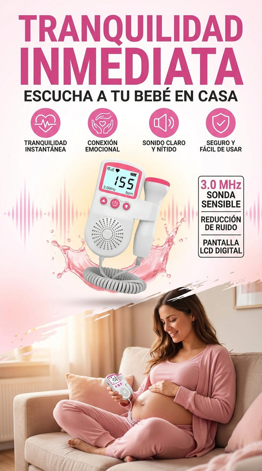Monitor Fetal Doppler Ultrasonido V2